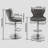 Swivel Barstools Adjusatble Seat, Modern Upholstered Bar Stools With Backs Comfortable Tufted For Home Pub And Kitchen Island, Set Of 2-653232567-642784341