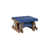 Pacific Blue Top/Antique Mahogany Base