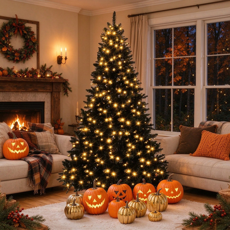Sapin de Noël artificiel en épinette articulée de 1,80 m, préilluminé, avec 920 extrémités de branches, 280 lumières DEL à couleurs changeantes et 11 modes d'éclairage, décoration de Noël pour la maison, le bureau et l'école.