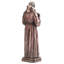 Figurine en bronze coulé à froid 8,46 pouces de hauteur Saint Pio de Pietrelcina (Padre Pio)