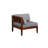 Deloris Acacia Outdoor 30" Corner Chair with Cushions-618719576