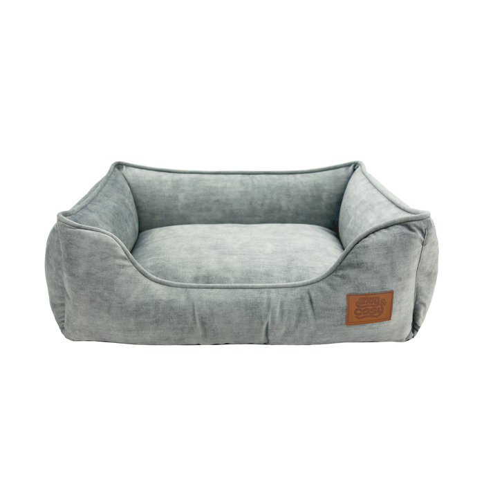 RECYCLED PLASTIC Pet Bed, 33cm H x 90cm W x 77.5cm D, Grey