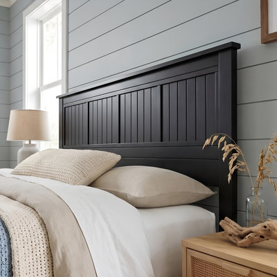 Wilton Window Pane Wood Panel Headboard