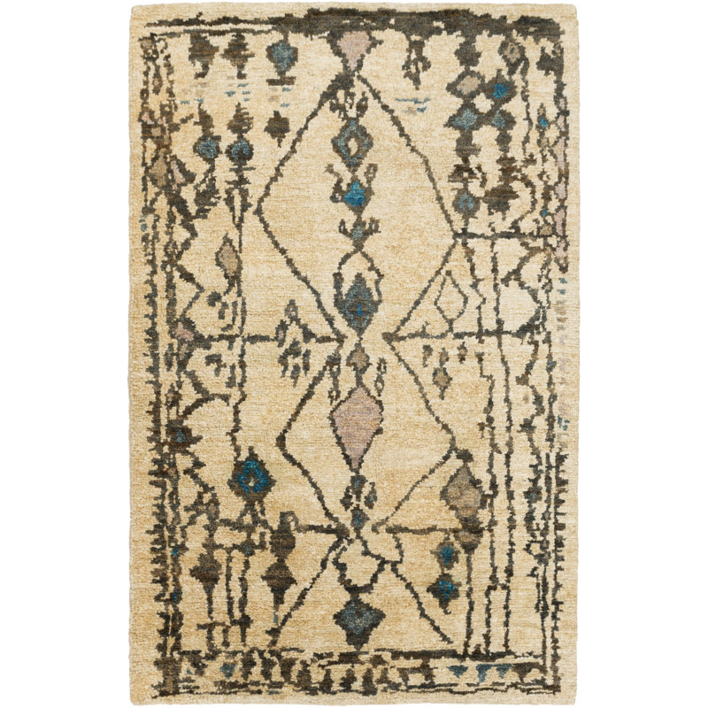 Medina Jute / Sisal Southwestern Area Rug, Rectangle 9' x 13'