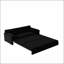 Grand canapé-lit escamotable, canapé-lit convertible 3 en 1 avec rangement latéral, causeuse multifonctionnelle en velours pour le salon-438013449