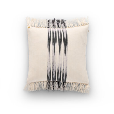 Peshtemal Ikat Piping Cushion