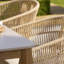 Geraldo 6 - Person Acacia Solid Wood Patio Dining Set Rectangular Table with Cushions Included