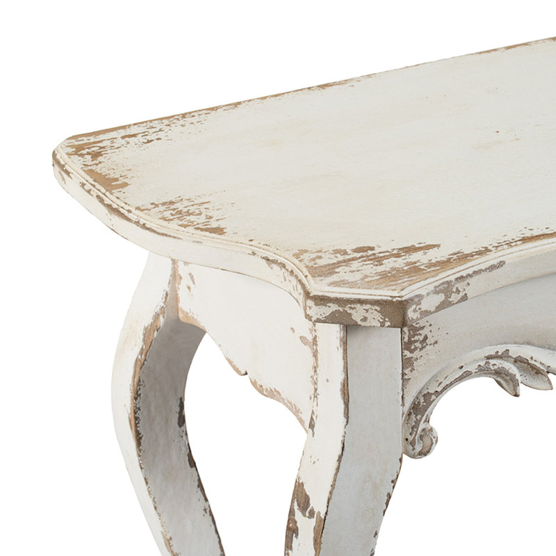 Console blanchie, pieds de taille grand, couloir, chambre à coucher, bois de chauffage, salon