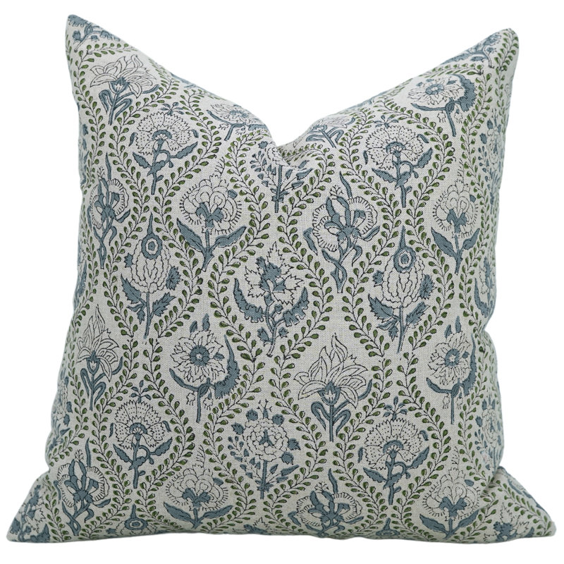 Housse de coussin en tissu Fab lin, H 20 po x l 20 po