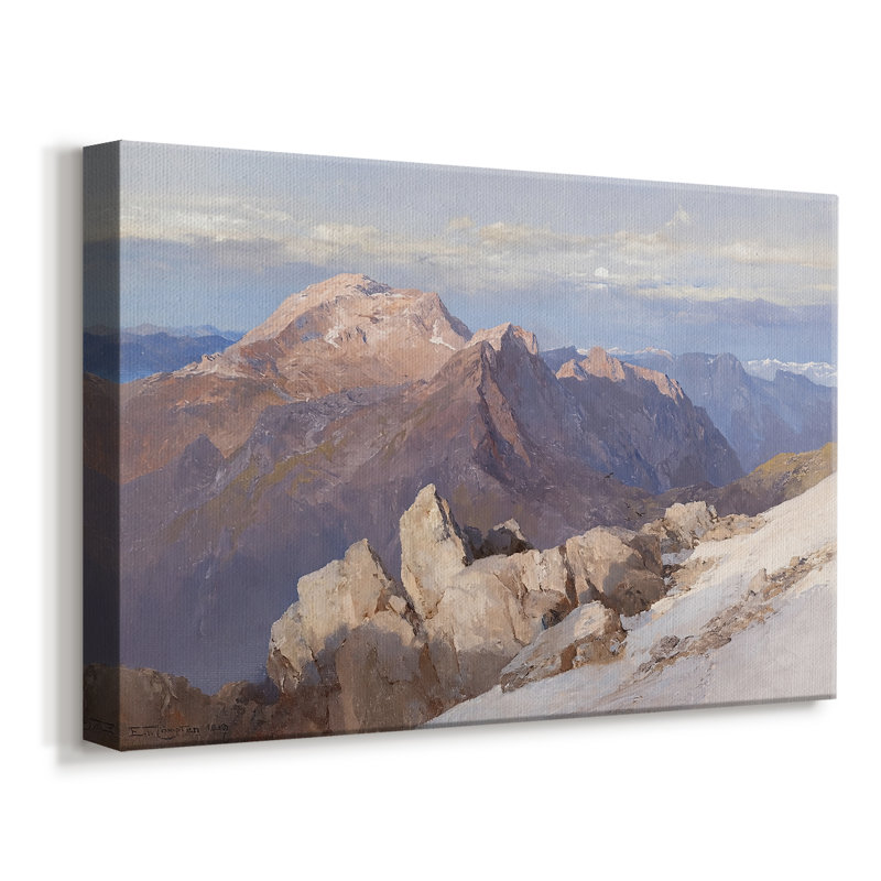 Mountain Landscape-Edward Theodore Compton-Gallery Wrapped Canvas-1900, 12 x 18