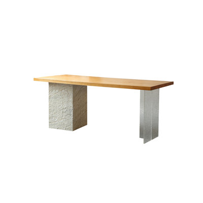 Modern simple oak rectangular dining table