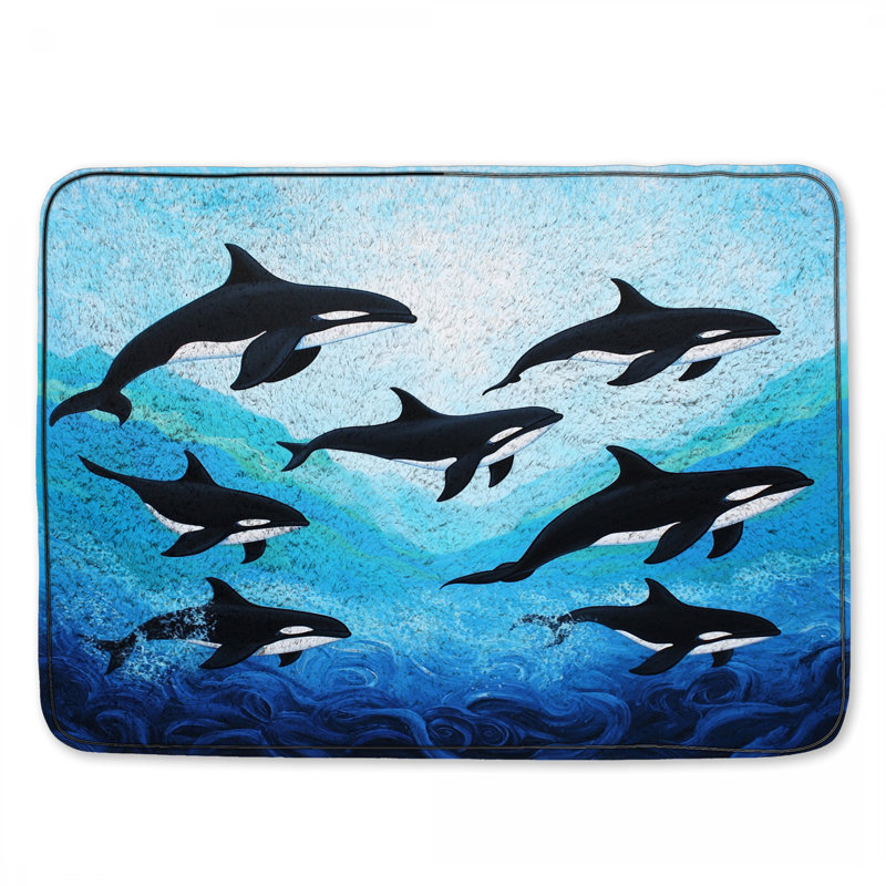 Tapis de bain Orca, L 34 po x L 21 po