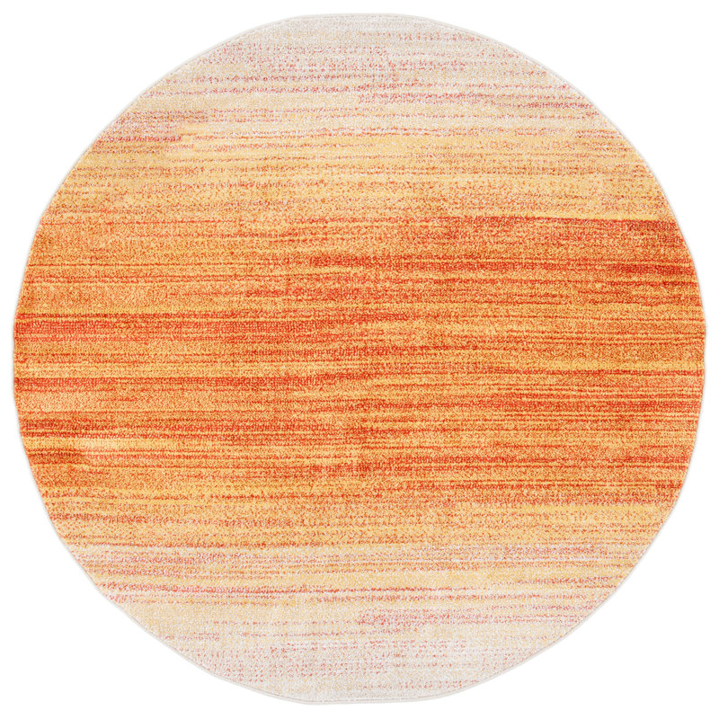 Merethe Performance Abstract Rug, Round 8'