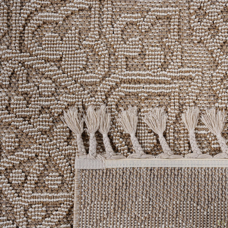 Tapis intérieur / extérieur Collection 8X10 / Medallion, Rectangle 7 pi 9 po x 10 pi