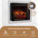 Uptown Infrared Electric Fireplace Insert Heater, Compatible with Alexa & Google Home, Multi-Flame Colors, Remote Control