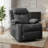 Dark Gray Manual Mini Recliner With A Fixed Base And Linen Fabric, Suitable For Small Spaces.-1154884925