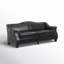 Canapé en cuir véritable 81,5 po Ashantae-89126766