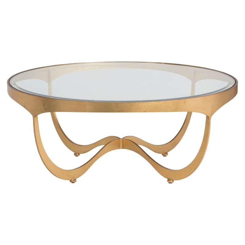 Table basse en métal Designs Sophie, Feuille d'or