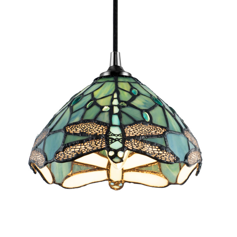 13cm H Glass Round Pendant Shade ( No Direct Attachment Method ) in Green