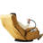 Adjustable Chair In Yellow, 360 Degree Rotatable, Metal Frame With Soft Seat Yellow Rotatable Deck Features, Seating Cloth Padding-1747741545