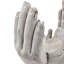 Set Of 2 6X6x9" Accepting Hands Accent Cement Hand Decor