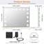 Hollywood Vanity Mirror with Lights, 15 LED Bulbs, 3 Colour Modes, 58 x 46 cm
