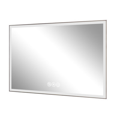 Bathroom Vanity Mirror 48X32in, Led Framed, Fog, 3 Color Transformative Possibilities 48*32In With Lights, Possible
