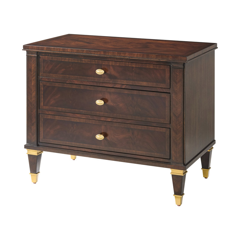 Marlborough By Alexa Hampton 3 - Drawer Nightstand, Cambridge
