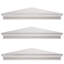 Caloundra 3 Piece Rustic Triangle Whitewashed Floating Corner Shelf-2111446168