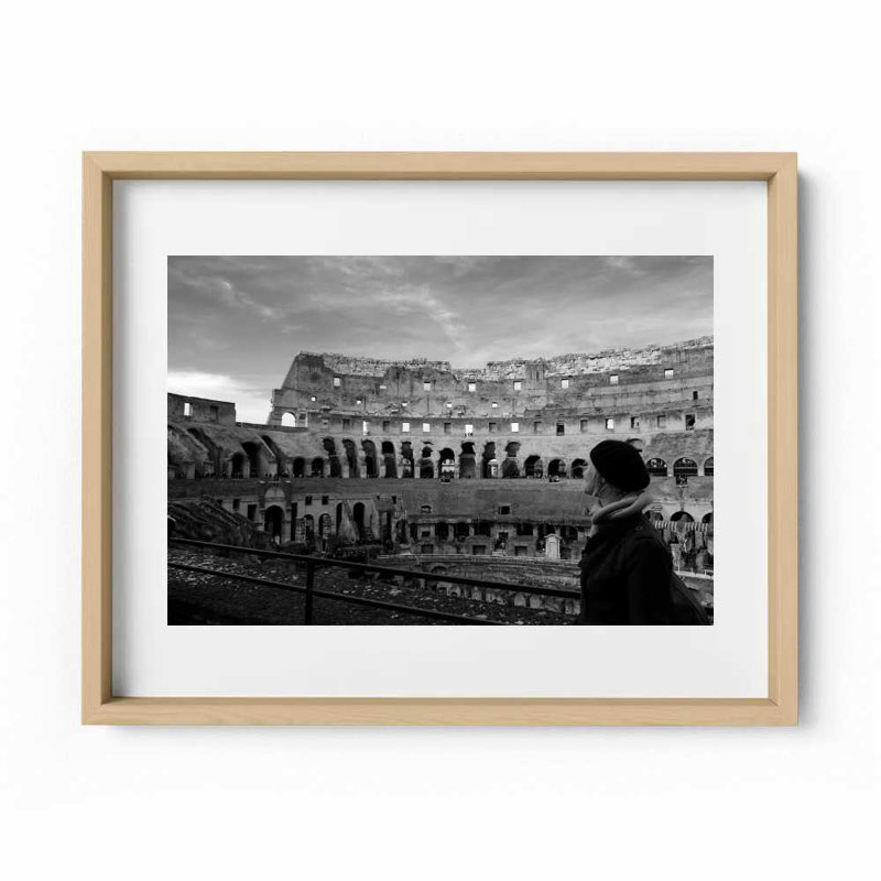 Roman Holiday Print by Joseph Regan, Natural, 14" H x 16" W x 0.75" D