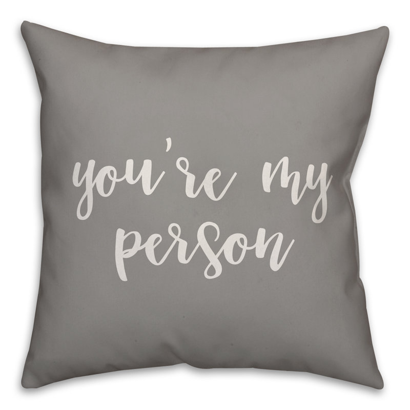  Coussin You Are My Personal, Gris, Housse de coussin