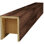 Poutre en bois AmeriCraft, 3 côtés (poutre en U), l 5 1/2 po x H 5 1/2 po x L 72 po, pin teinté