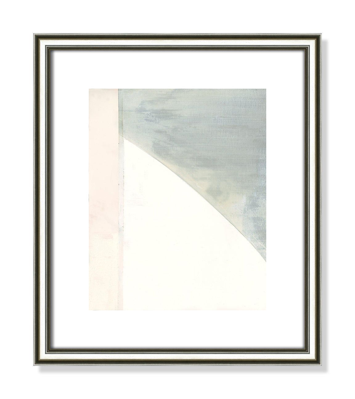 Alexandria "In Neutral I" Painting by Cartissi, 15" H x 13" W x 0.88" D, Silver Framed Paper