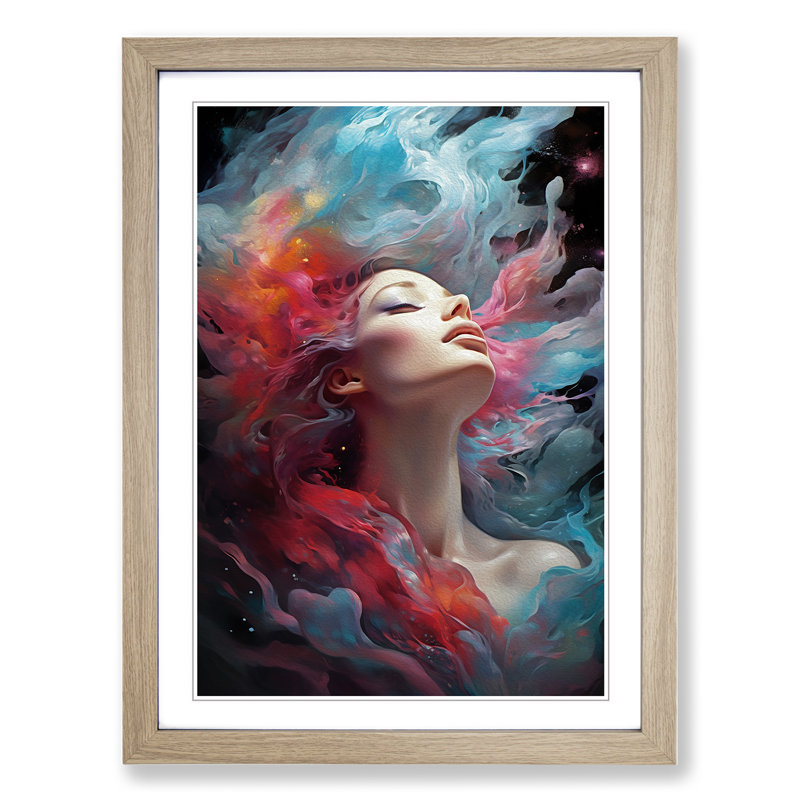 Galaxy Modern - Framed Print, Oak Framed, 46cm H x 34cm W