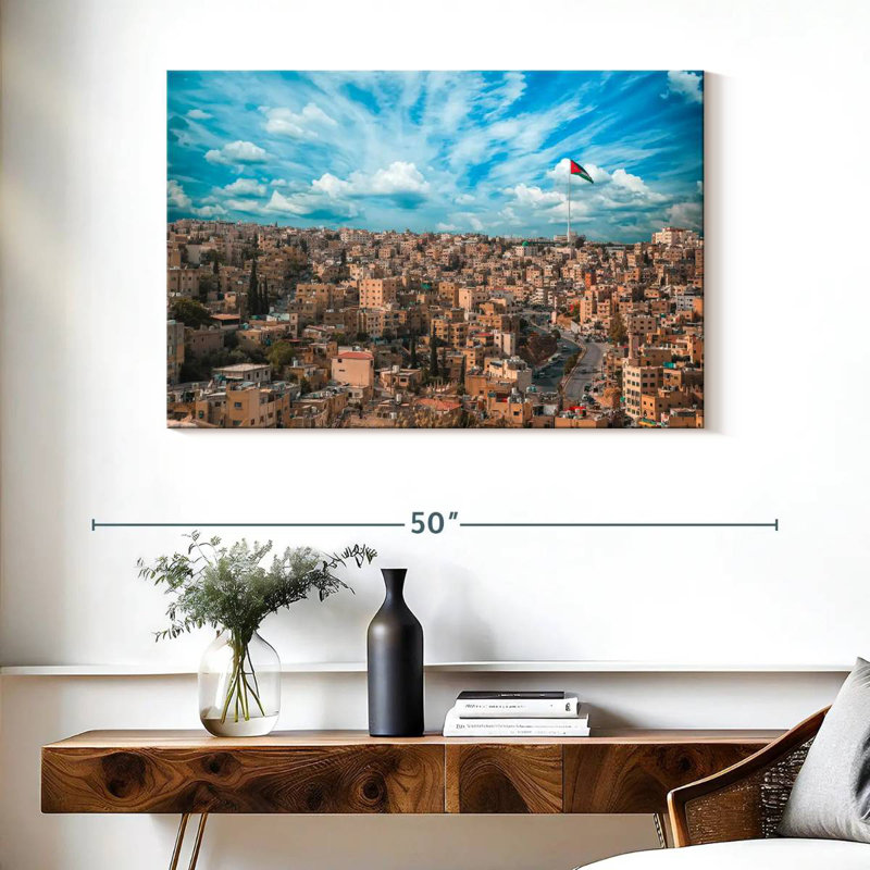 Rorry Amman Jordan Skyline, 26" H x 39" W