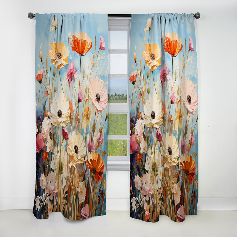 Claussen - Meadow Curtain - Blackout Curtain - 1 Panels, L 52 po x L 63 po