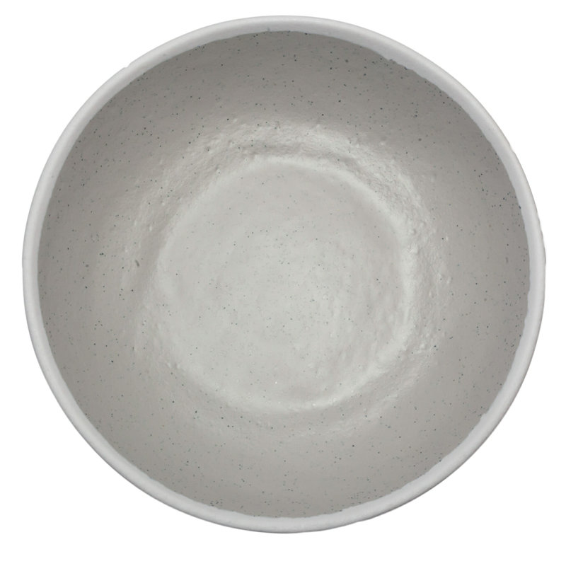 GET Bol à pâtes de 1,5 po en mélamine de style poterie, émaillé, brun (ensemble de 12), Gris