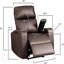 Fauteuil inclinable électrique recouvert de similicuir de la collection Modern Terry
