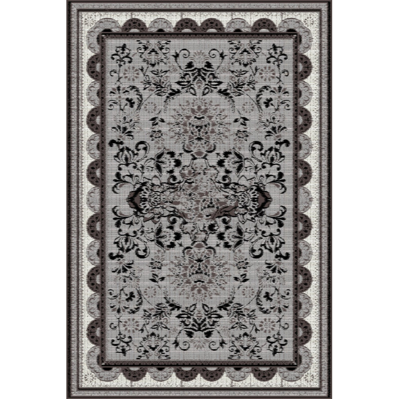 Premium 3D Printed Carpet, 4 x 6 ft, 100% Polyester, 0.04 in Pile Height | Antibacterial, Non-Slip PVC Dot Underside, Machine Washable | Ideal for Living Room, Bedroom, and Playroom, Stylish & Durable Design