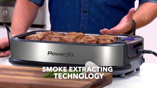 PowerXL Smokeless Grill Pro Stainless & Reviews