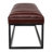 Metal Base Upholstered Bench