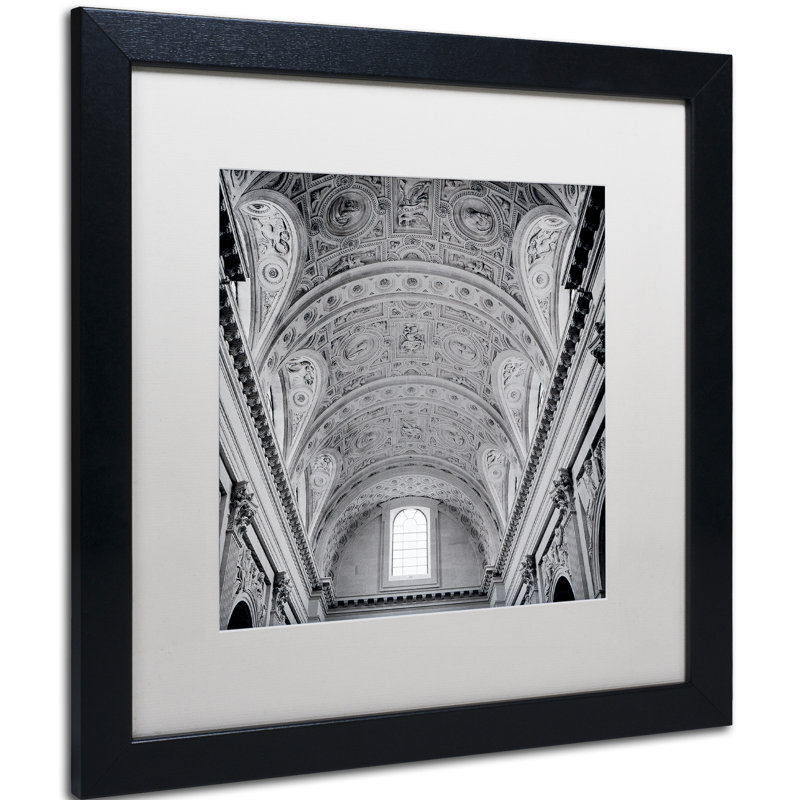 Alan Blaustein, «Paris II», reproduction de photo encadrée, H 16 po x l 16 po, Toile avec cadre brun, Blanc