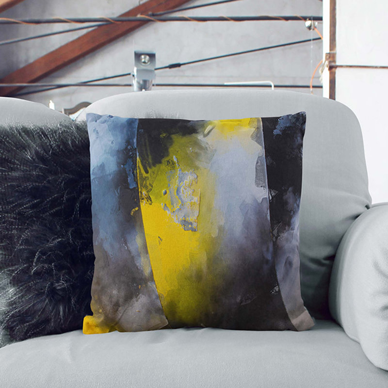 Fever Fever in Abstract Cushion with Filling, 55cm H x 55cm W x 20cm D