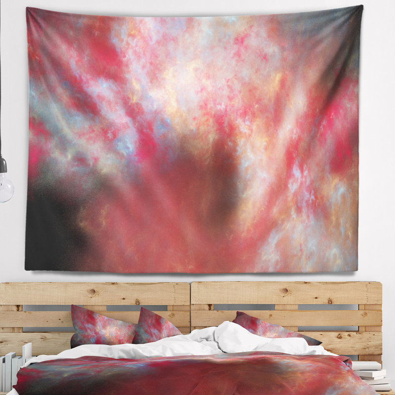 Tapisserie bleu ciel starry abstract, H 32 po x l 39 po