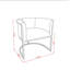 Fauteuil rembourré en similicuir Virgil-455373719
