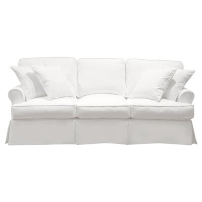 Pike 85"" Rolled Arm Slipcovered Sofa with Reversible Cushions -  Birch Lane™, 58349B4F38194948BE79F35CD464FA1E