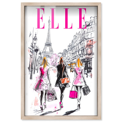 «Girls Trip to Paris Cover Shadowbox Print Fashion Art» par Art Remedy