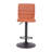 Rochester Swivel Upholstered Adjustable Height Counter Stool with Metal Frame-88697078