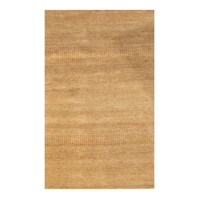 Tapis de zone en laine noué la 4 pi 11 po x 7 pi 5 po one-of-kind main Natasha
