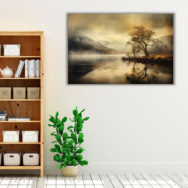 Cloudy Lake Dream, 20" H x 30" W